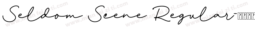 Seldom Scene Regular字体转换